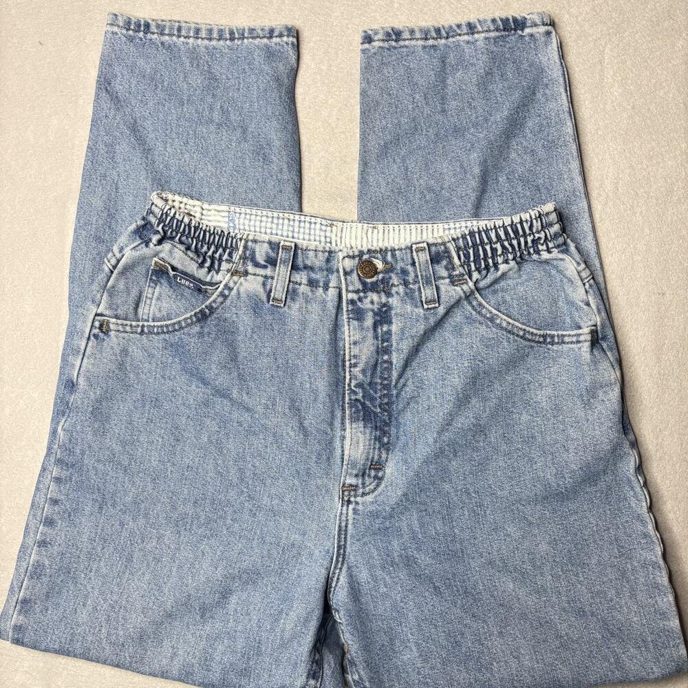 Vintage Lee Jeans Womens 10P Acid Wash High Rise Mom Made USA 100% Cotton